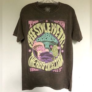 Trust The Universe Poetry Mushroom TEE Shirt Graphic Band Tee t-shirt